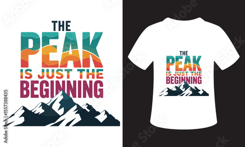 Minimalist National Mountain Climbing Day T-Shirt Design