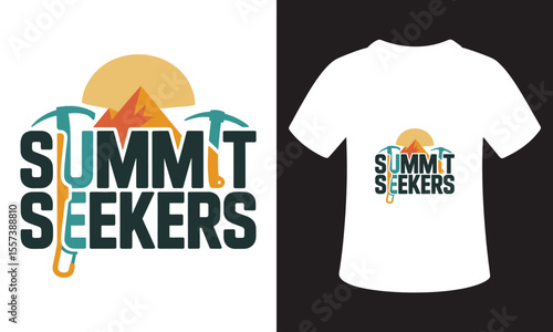 National Mountain Climbing Day Quote T-Shirt Design