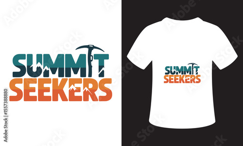 National Mountain Climbing Day Quote T-Shirt Design