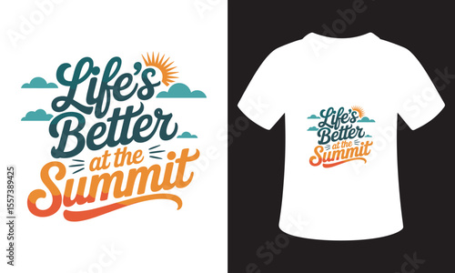 Minimalist National Mountain Climbing Day T-Shirt Design