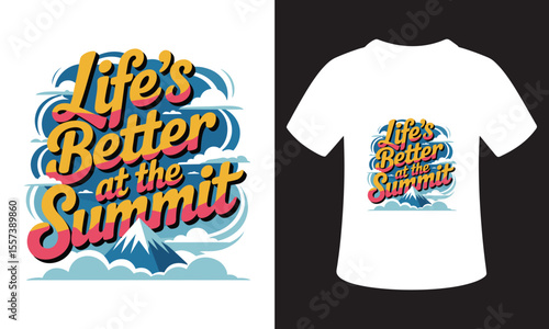 Minimalist National Mountain Climbing Day T-Shirt Design