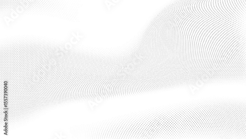Gradient Halftone Grunge Background. Monochrome texture.