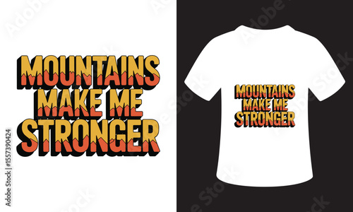 Motivational National Mountain Climbing Day T-Shirt Design