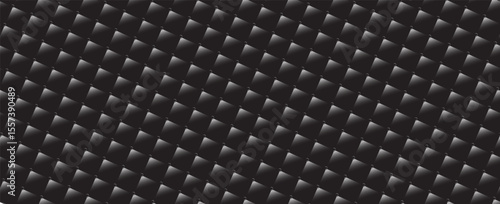 Luxury upholstered backdrop. Stitched layered background pattern. Leather textured sofa background. vector