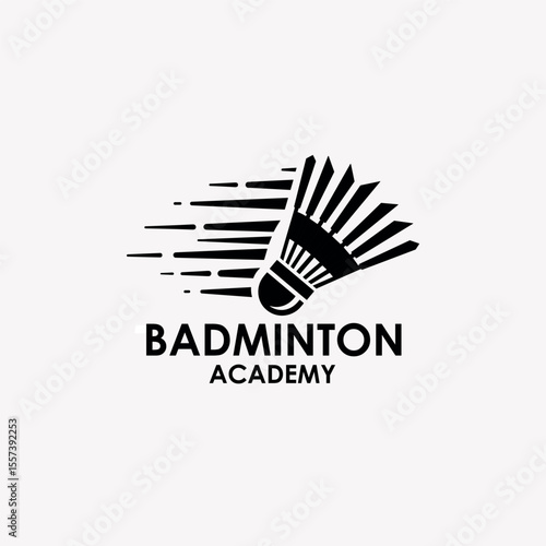 Sports logo badminton academy