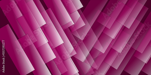 Abstract geometric dark pink and reed square theme overlap background modern ilustrator