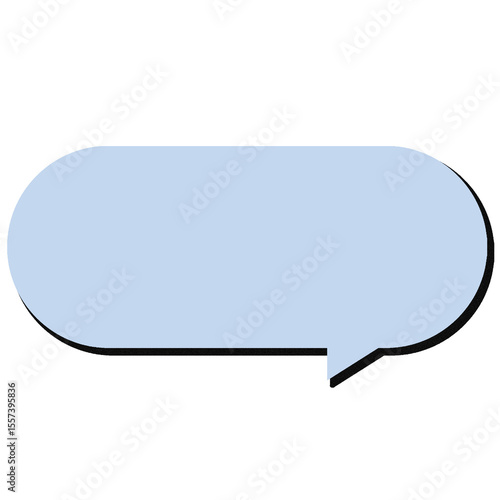 Message Box PNG Speech Bubble for Social Media Cute Text box PNG Rounded Speech Bubble PNG Transparent Sticker Clipart