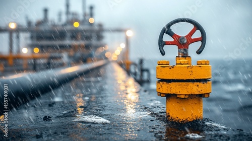 Industrial valve in harsh weather conditions