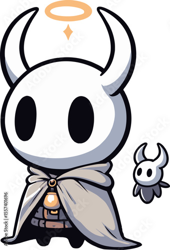 角の生えた謎のモンスターのイラスト