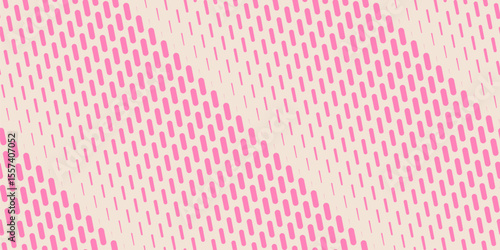Wallpaper Mural Vector halftone seamless pattern with diagonal dash lines, fading stripes.  Hot pink and beige texture with gradient transition effect. Extreme sport style background. Trendy abstract sporty design Torontodigital.ca
