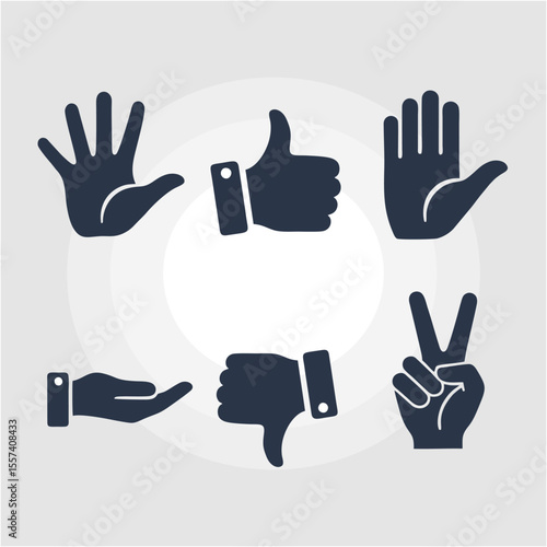 Collection of Hand Signs and Gestural Symbols