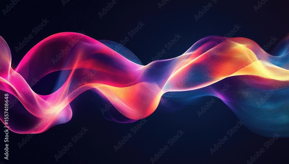 Abstract flowing, vibrant lines Abstract flowing, vibrant lines