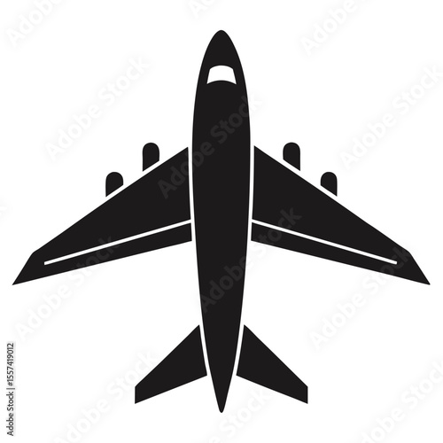 Vector illustration of a rocket and plane in flight, symbolizing air travel and aviation