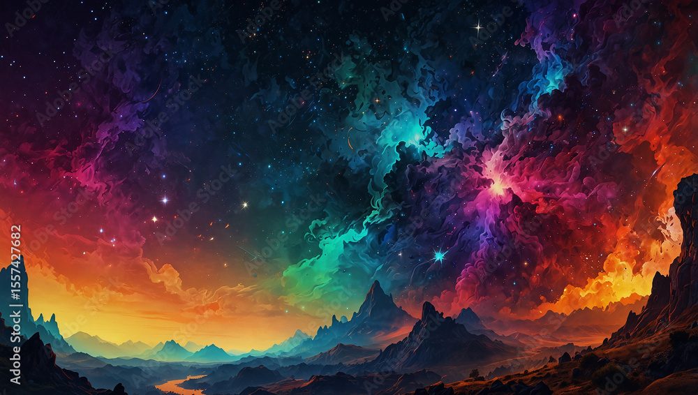 Fototapeta premium Sunrise over the mountains