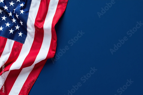 american flag on a blue background2