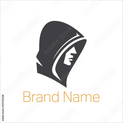 Abstract vector logo design featuring a spy master, perfect for a business company's brand identity.