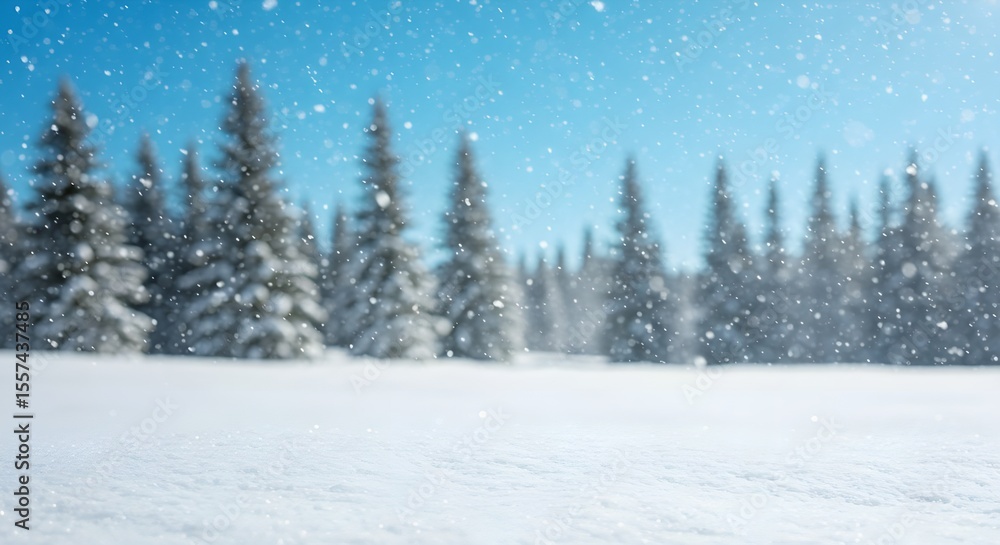 Fototapeta premium Espacio de nieve de invierno