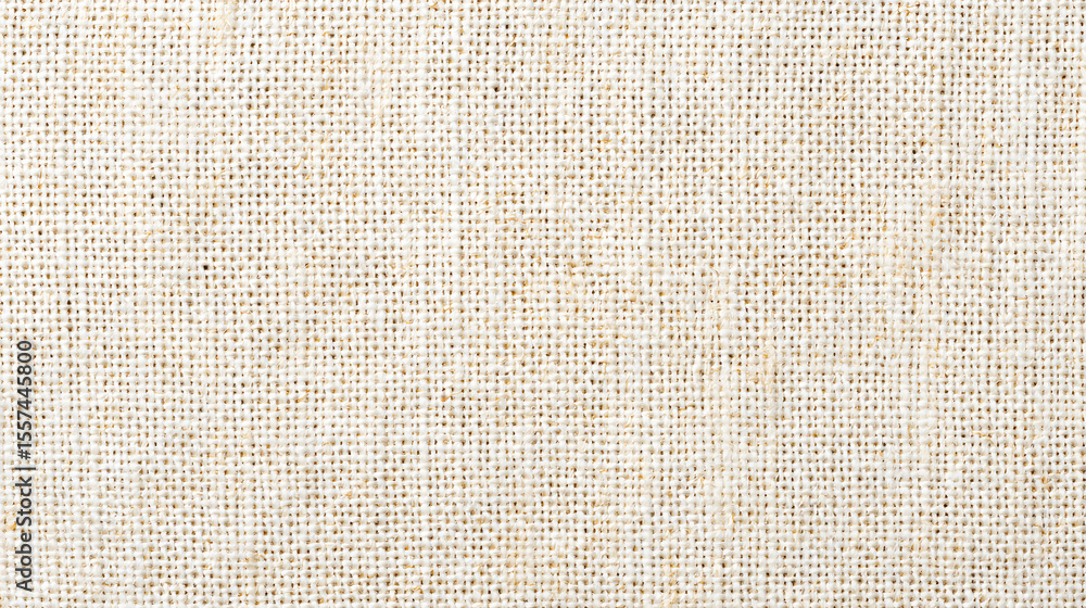 Fototapeta premium Beige Woven Fabric Texture Background