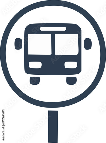 Illustration noire de signalisation pour voyageurs