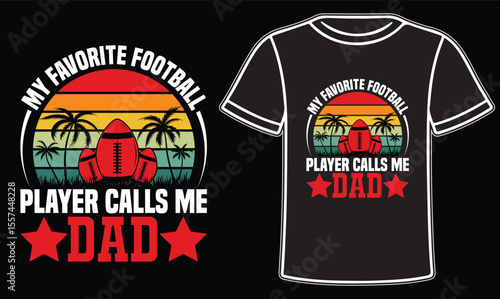 American football t-shirt design