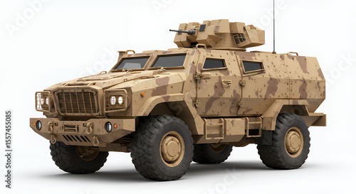 Armored vehicle with camouflage design