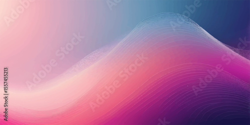 Colourful light wave design with bright blue and pink lines creating a vibrant digital art pattern
