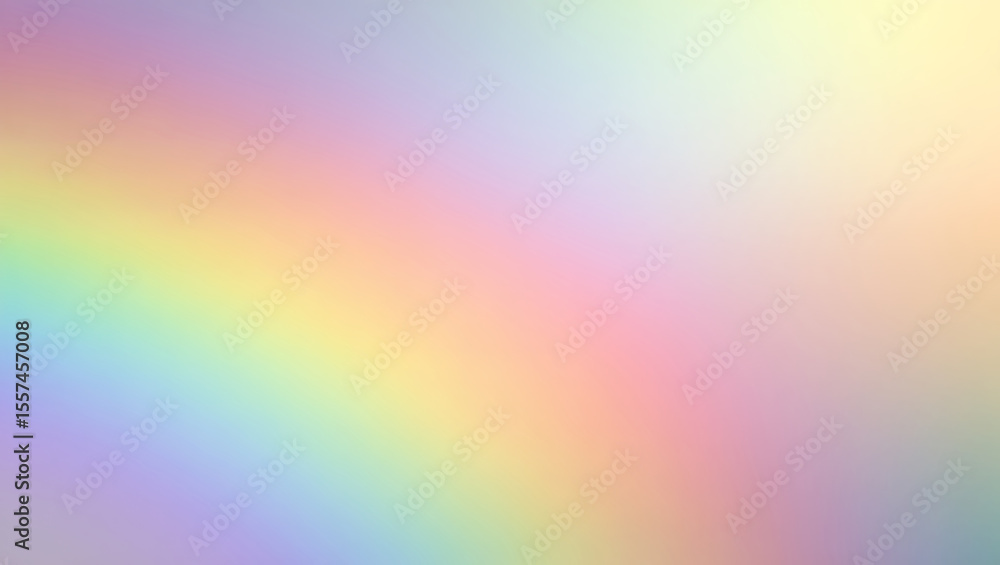 Obraz premium Pastel Rainbow Gradient Background Soft Colors Blending Smooth Transition Dreamy Hue image