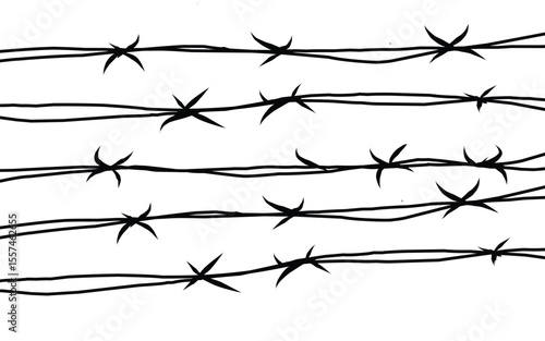 metal barbed wire illustration design vector.eps