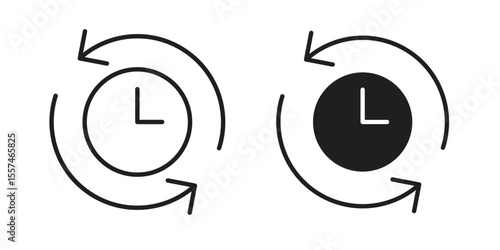 Uptime and downtime icon Vector simple flat graphic illustration.