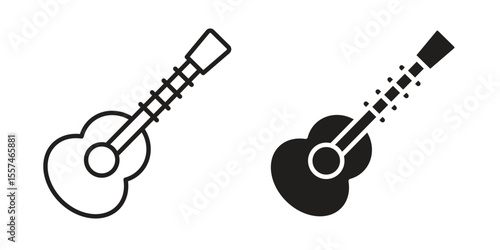Ukulele icon Vector simple flat graphic illustration.