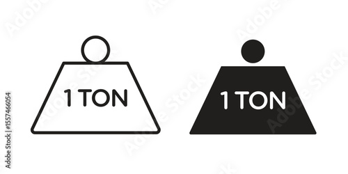 Tonne icon Vector simple flat graphic illustration.