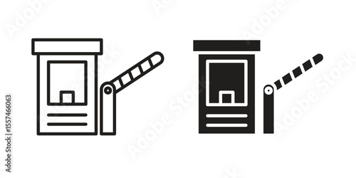Toll road icon Vector simple flat graphic illustration.