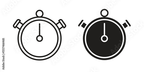 Stopwatch icon vector, Symbol, logo illustrations