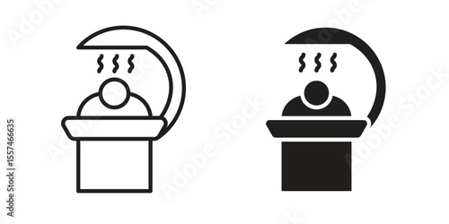 Solarium icon Vector simple flat graphic illustration.