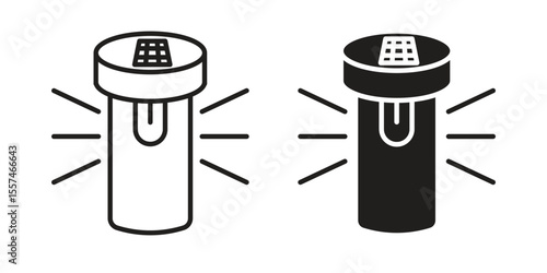 Solar Garden Light lamp icon Vector simple flat graphic illustration.