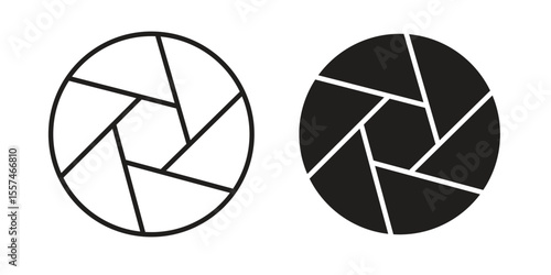 Shutter icon Vector simple flat graphic illustration.