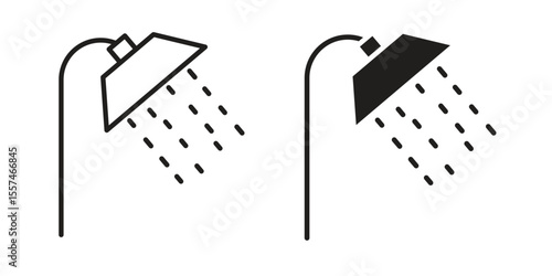 Shower Head icon Vector simple flat graphic illustration.