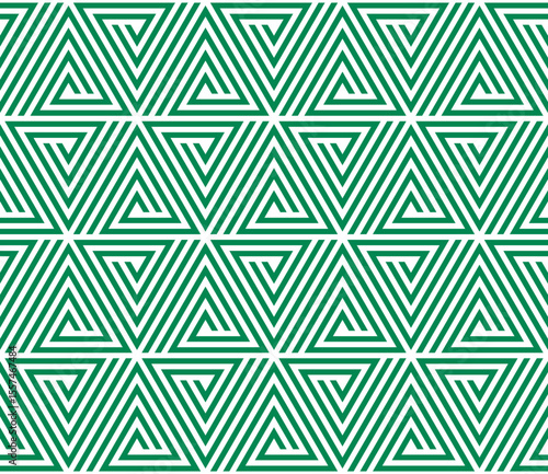 rhombus and triangle pattern of nigeria flag. geometric background for decoration and etc. vector illustration