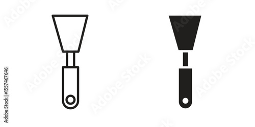 Putty knife icon Vector simple flat graphic illustration.