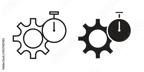 Productivity icon Vector simple flat graphic illustration.