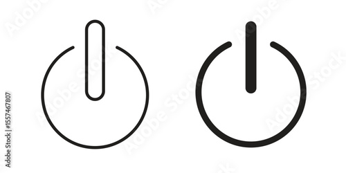 Power icon Vector simple flat graphic illustration.