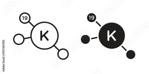 Potassium icon Vector simple flat graphic illustration.