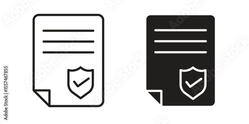Policy icon Vector simple flat graphic illustration.