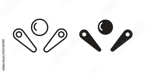 Pinball icon Vector simple flat graphic illustration.