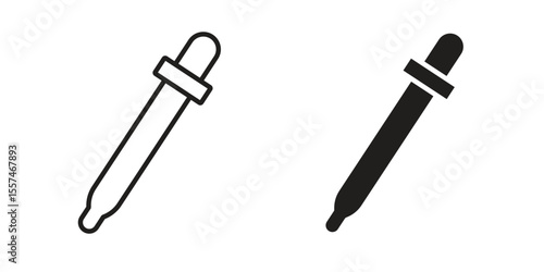 Pipette icon Vector simple flat graphic illustration.