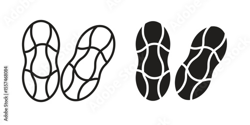 Peanut icon vector, Symbol, logo illustrations