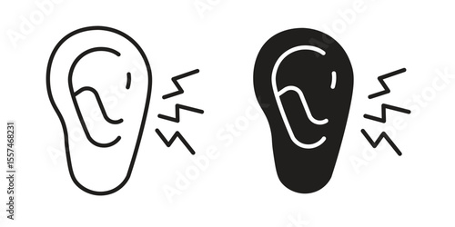 Otitis icon Vector simple flat graphic illustration.