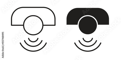 Motion sensor icon Vector simple flat graphic illustration.