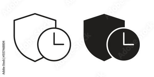 Long term icon Vector simple flat graphic illustration.