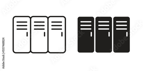 Locker icon vector, Symbol, logo illustrations